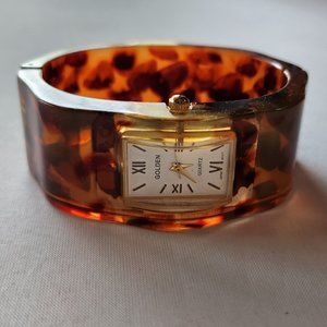 Brown Acrylic Watch with Accents